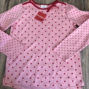 Hanna Andersson polka dot shirt size 150 US 12